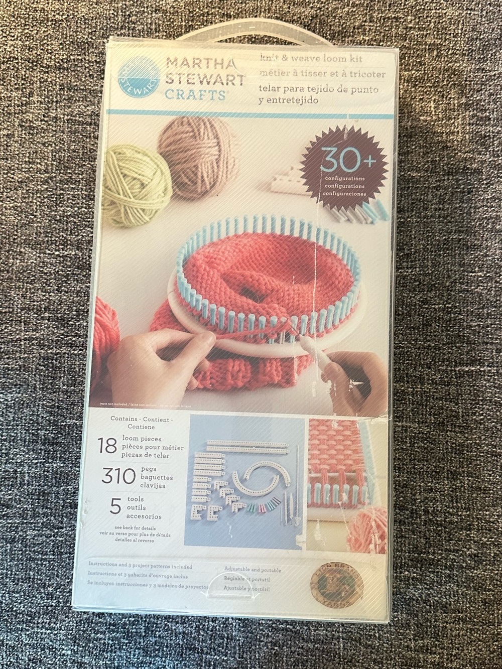 INCOMPLETE SET • Martha Stewart Crafts • knit and weave loom kit